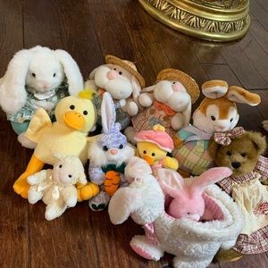 Lot of Easter Bunny Stuffed animal toy